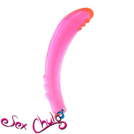 Fallo Dildo Doppio DOUBLE ENDED DONGS - CLEAR PINK