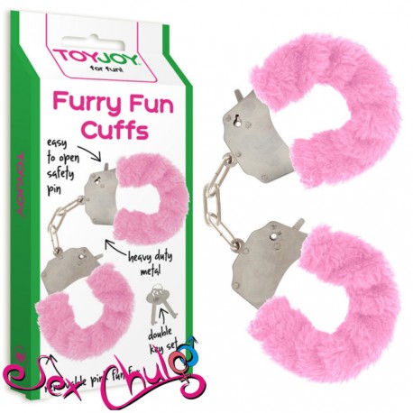 Manette Peluche Rosa FURRY FUN CUFFS PINK PLUSH